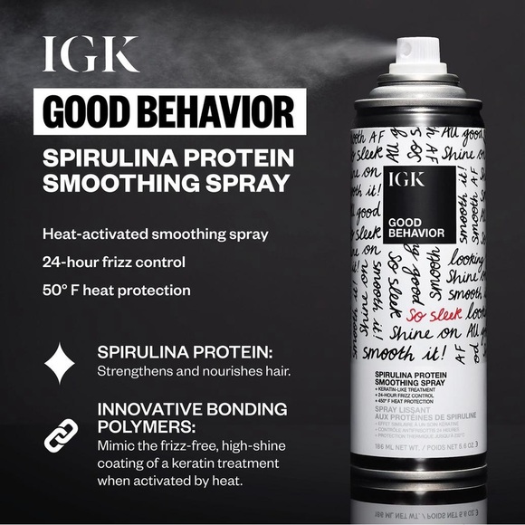 IGK ✨NWT✨ Good Behavior Spirulina Protein Smoothing Spray - Picture 4 of 6